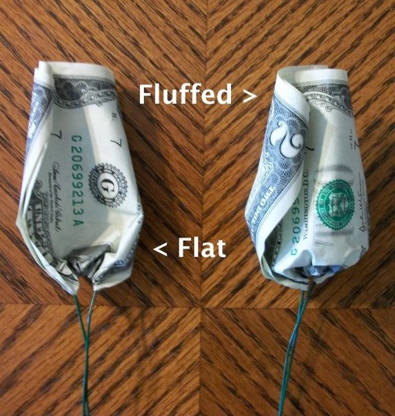 como hacer una flor de billetes