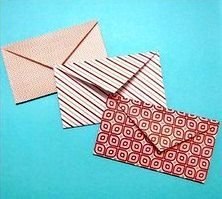 patrones para hacer sobre de carta con corazones de papel