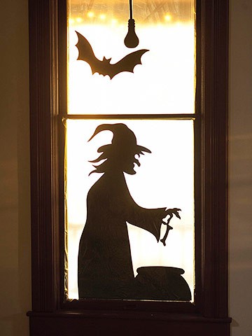 Como decorar las ventanas para halloween bruja