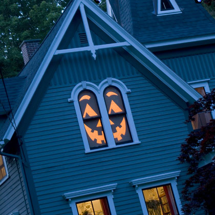 Como decorar las ventanas para halloween calabaza
