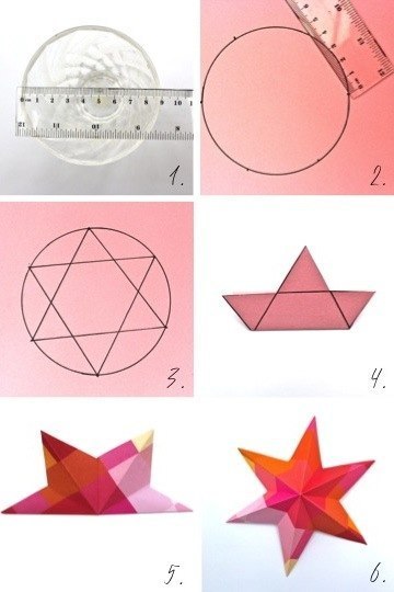 Como hacer estrellas de papel en 3D  (2)