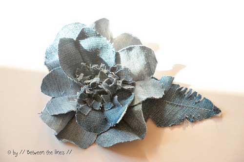 Ideas para hacer flores de jean reciclado