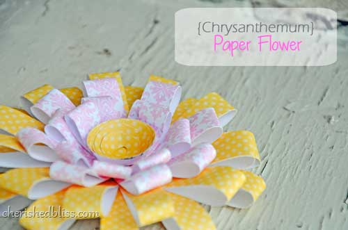 Ideas para hacer un crisantemo con papel