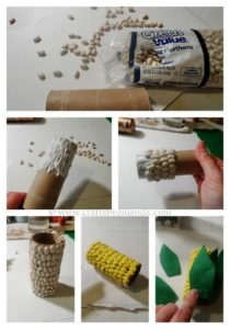 Como decorar una lapicera con forma de elote (2)