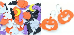 Como hacer aretes con forma de calabaza para Halloween (2)