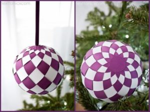Como hacer esferas de papel para navidad (1)