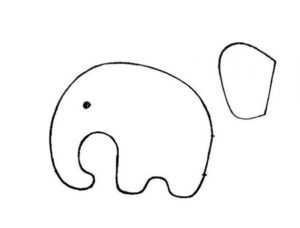 Molde elefante peluche (2)