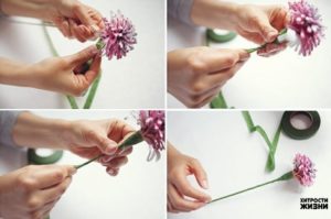 como hacer flores con hojas de revistas (6)