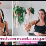 como hace macetas colgantes paso a paso