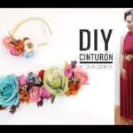 como hacer un cinturon de fieltro con flores