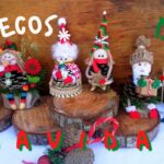 Figuras navideñas con piñas de pino 5 figuras navidenas con pinas de pino